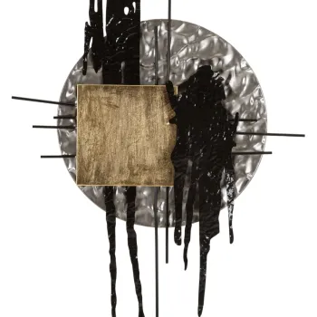 Decoratiune de perete Cripton -H, Mauro Ferretti, 71.8x6.4x100 cm, fier, multicolor imagine