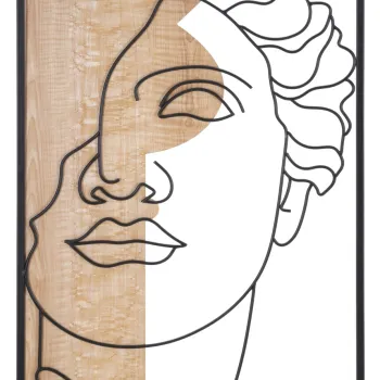 Decoratiune de perete David -A, Mauro Ferretti, 50x80 cm, MDF, multicolor imagine