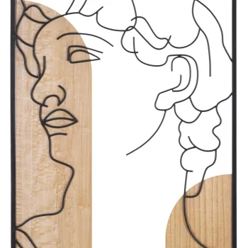 Decoratiune de perete David -B, Mauro Ferretti, 55x80 cm, MDF, multicolor imagine