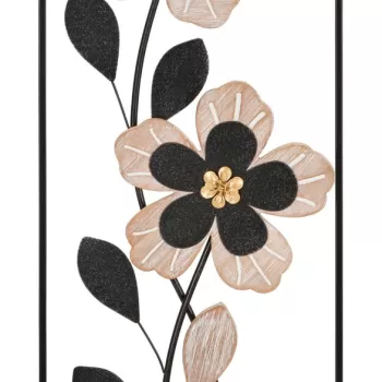 Decoratiune de perete Divaker -B, Mauro Ferretti, 27 x 70 cm, fier/MDF, maro/negru imagine