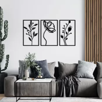 Decoratiune de perete, Do What You Love Metal Wall Decor, Metal, 70 x 39 cm, Negru imagine