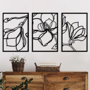 Decoratiune de perete, Erbas-1, (Grosime: 1,5 mm), Negru imagine