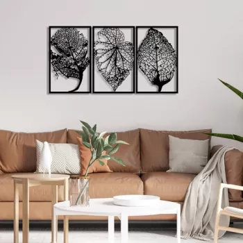 Decoratiune de perete, Esperanza, Metal, Dimensiune: 115 x 60 cm, Negru imagine