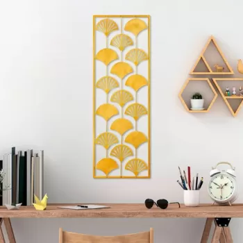 Decoratiune de perete, Fan 2, Metal, Dimensiune: 32 x 90 cm, Multicolor imagine