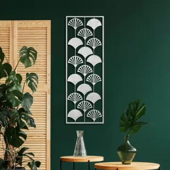 Decoratiune de perete, Fan 3, Metal, Dimensiune: 32 x 90 cm, Multicolor imagine