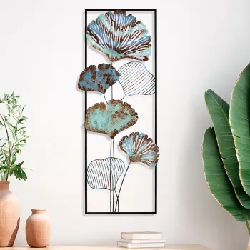 Decoratiune de perete, Fig 3, Dimensiuni: 32 x 90 x 4 cm, Multicolor imagine