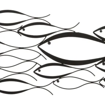 Decoratiune de perete Fishy, Mauro Ferretti, 100x35 cm, fier, multicolor imagine