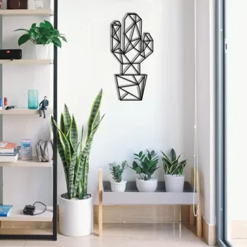 Decoratiune de perete, G?raffe Metal Decor, Metal, Dimensiune: 26 x 55 cm, Negru imagine