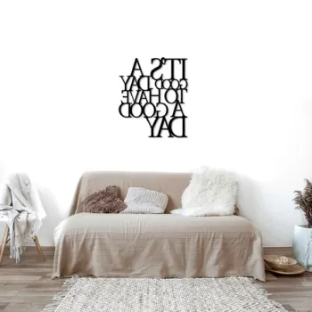 Decoratiune de perete, Gezen, Metal, Dimensiune: 70 x 61 cm, Nuc negru imagine