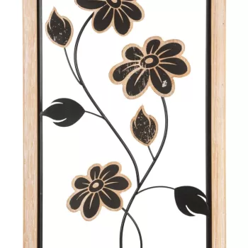 Decoratiune de perete Girish -A, Mauro Ferretti, 30 x 60 cm, fier/MDF, maro/negru imagine