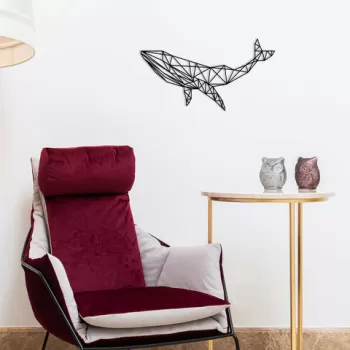 Decoratiune de perete, Goc, Metal, Dimensiune: 56 x 31 cm, Negru imagine