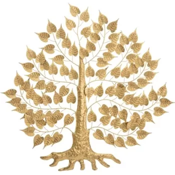 Decoratiune de perete Goxy Gold, Mauro Ferretti, 90x124 cm, fier, auriu imagine