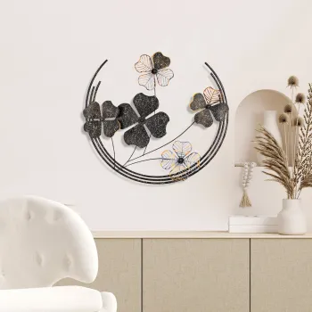 Decoratiune de perete, Haiyang 3, Dimensiuni: 70 x 62 x 4 cm, Multicolor imagine