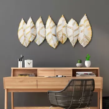 Decoratiune de perete, Hornbeam 3, Metal, Dimensiune: 114 x 52 cm, Multicolor imagine