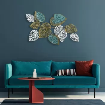 Decoratiune de perete, Horou, Metal, Dimensiune: 127 x 67 x 7 cm, Multicolor imagine