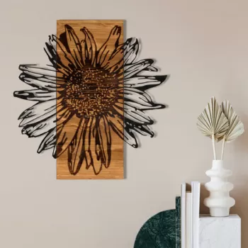 Decoratiune de perete, Its A Good, Metal, Cadru: 100% LEMN (grosime: 3 cm), Negru imagine