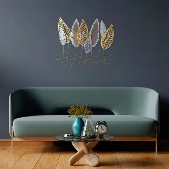 Decoratiune de perete, Kosmer, Metal, Dimensiune: 75 x 80 x 5 cm, Multicolor imagine