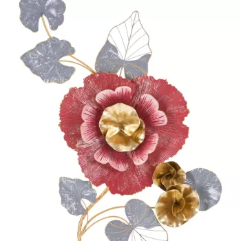 Decoratiune de perete Lovi, Mauro Ferretti, 61.6 x 111.8 cm, fier, multicolor imagine