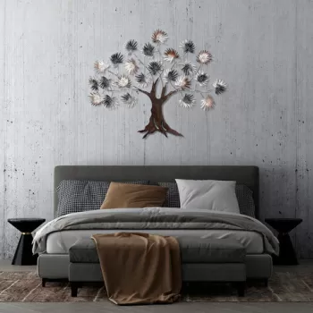 Decoratiune de perete, Maple, Metal, Dimensiune: 117 x 91 cm, Multicolor imagine