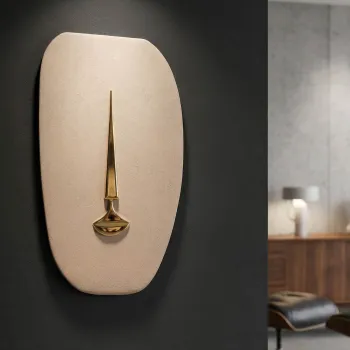 Decoratiune de perete, Mauro Ferretti, Lagos, 25x6.5x39.5 cm, ceramica, maro/auriu imagine