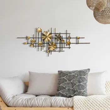 Decoratiune de perete, Mihrimah, Dimensiuni: 113 x 7 x 44 cm, Multicolor imagine