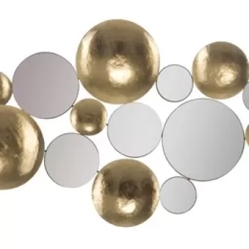 Decoratiune de perete Mirror Glam, Mauro Ferretti, 118x60 cm, fier, auriu imagine