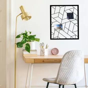 Decoratiune de perete, Moodboard 2, Metal, Dimensiune: 50 x 60 cm, Negru imagine