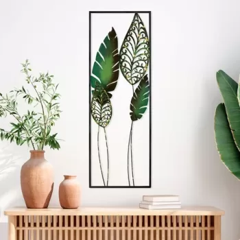 Decoratiune de perete, Nezgep 3, Metal, Dimensiune: 32 x 90 cm, Multicolor imagine