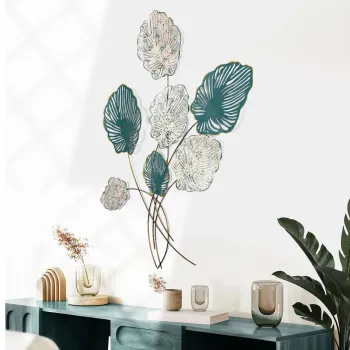 Decoratiune de perete, Nino, Metal, Dimensiuni: 75 x 2 x 110 cm, Multicolor imagine