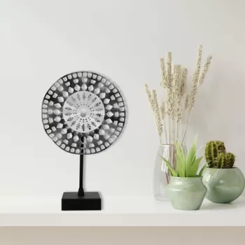 Decoratiune de perete, Panda2 Metal Decor, Metal, Dimensiune: 22 x 6 x 35 cm, Negru imagine