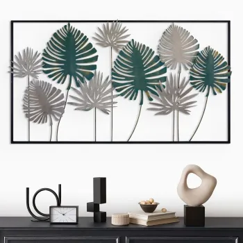 Decoratiune de perete, Ripki, Metal, Grosime: 0,6 mm, Multicolor imagine
