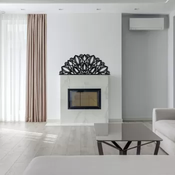 Decoratiune de perete, S?ena, Metal, Dimensiune: 160 x 65 cm, Negru imagine