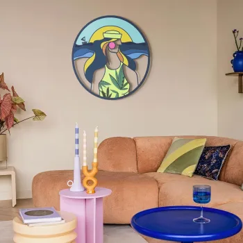 Decoratiune de perete, Sailor's Dream, OTEL, Dimensiuni: 69 x 69 cm (1 bucata), Multicolor imagine