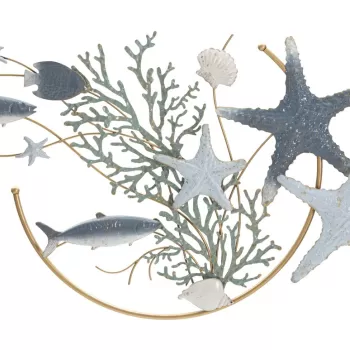 Decoratiune de perete Sea Star, Mauro Ferretti, 95.3 x 50.2 cm, fier, multicolor imagine