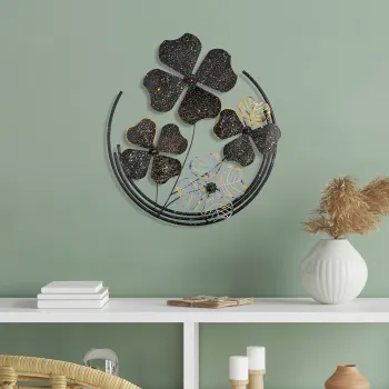 Decoratiune de perete, Shihezi 3, Dimensiune: 50 x 50 x 4 cm, Multicolor imagine