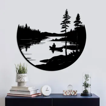 Decoratiune de perete, Solo, Dimensiune: 54 x 60 cm, Negru imagine
