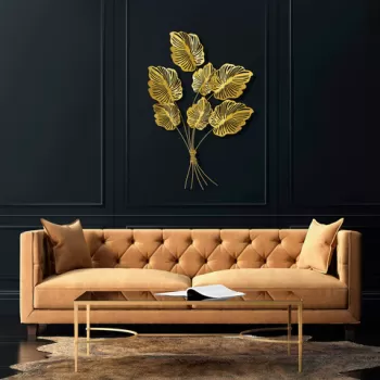 Decoratiune de perete, Taliptra, Metal, Dimensiune: 115 x 107 cm, Multicolor imagine