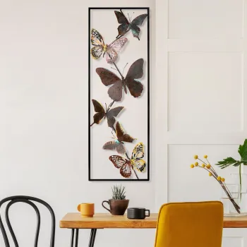 Decoratiune de perete, Tavus 2, Dimensiuni: 32 x 90 x 4 cm, Multicolor imagine