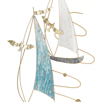 Decoratiune de perete Vela Color, Mauro Ferretti, 51.4 x 87 cm, fier, multicolor imagine