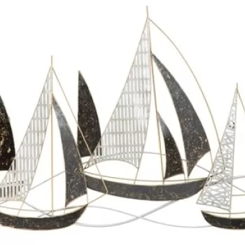 Decoratiune de perete Veliero, Mauro Ferretti, 91x55.9 cm, fier, multicolor imagine