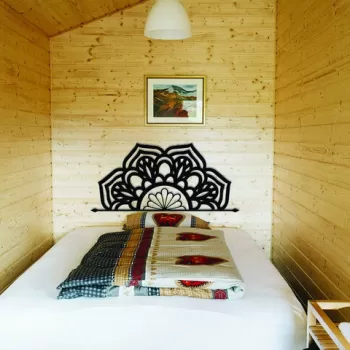 Decoratiune de perete, Venno, Metal, Dimensiune: 160 x 73 cm, Negru imagine