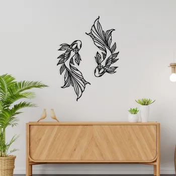 Decoratiune de perete, Verano, Dimensiuni: 65 x 94 cm, Negru imagine