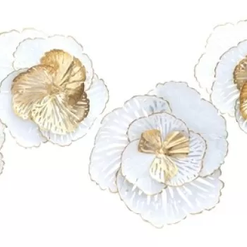 Decoratiune de perete White -B, Mauro Ferretti, 120x59 cm, fier, multicolor imagine