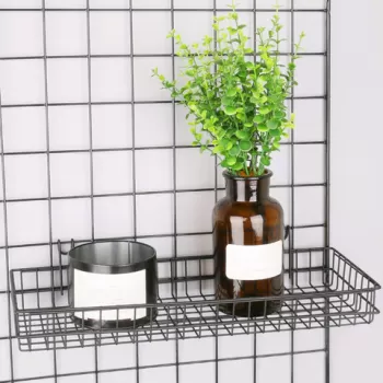 Decoratiune de perete, WR011, Metal, Dimensiune: 40 x 9 x 11 cm, Negru imagine