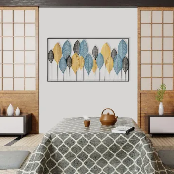 Decoratiune de perete, Zevahir 4, Dimensiuni: 115 x 3 x 60 cm, Multicolor imagine