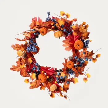 Decoratiune de usa Safira, Homla, 50 cm, plastic, multicolor imagine