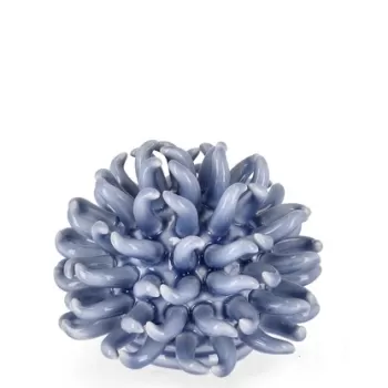 Decoratiune Deep Sea Urchin, Bizzotto, O 15 x 13 cm, portelan, albastru deschis imagine