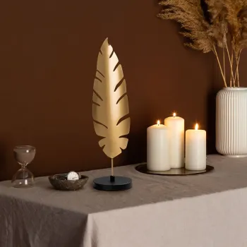 Decoratiune, Dm-003, 51x13x13 cm, Aur/Negru imagine