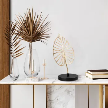 Decoratiune, Dm-009, 30x14x13 cm, Aur/Negru imagine