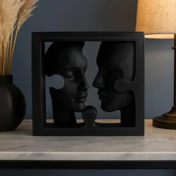 Decoratiune, Ers2144, 24x17 cm, BIOPLASTIC, Negru imagine